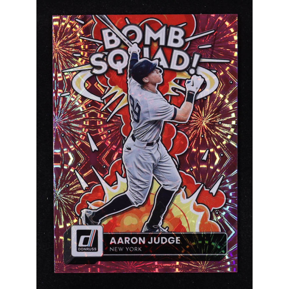 Aaron Judge 2022 Donruss Bomb Squad Pink Fireworks #6 at PristineAuction.com