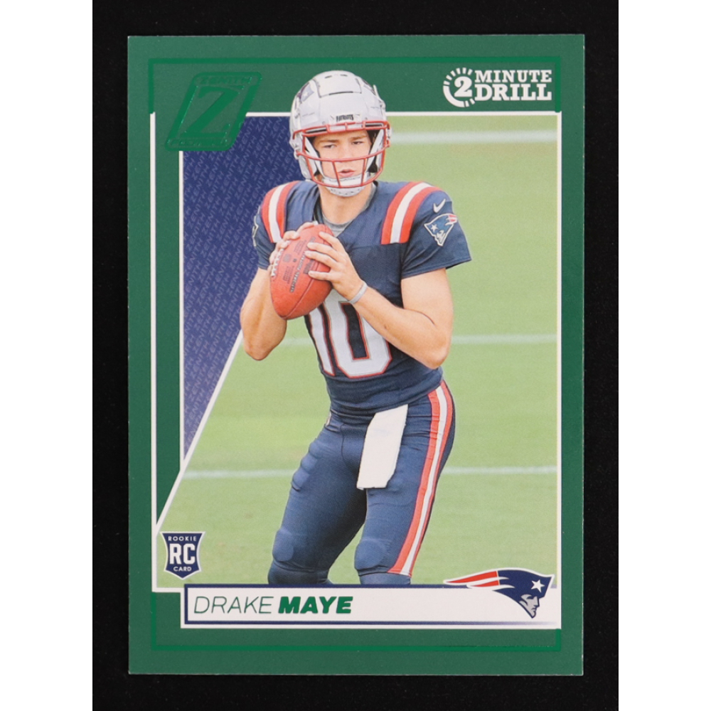 Drake Maye 2024 Zenith Two Minute Drill #129 RC at PristineAuction.com