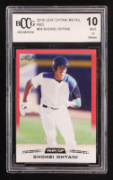 Shohei Ohtani 2018 Leaf Ohtani Retail Red #04 RC (BCCG 10) at PristineAuction.com