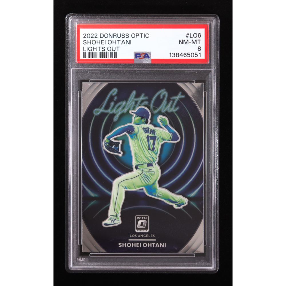 Shohei Ohtani 2022 Donruss Optic Lights Out #6 (PSA 8) at PristineAuction.com