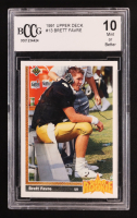 Brett Favre 1991 Upper Deck Star Rookie #13 RC (BCCG 10) at PristineAuction.com