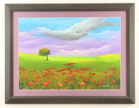 "Lavender-Tinted Clouds" by David Najar Custom Framed Giclee at PristineAuction.com