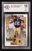 Drew Brees 2001 Upper Deck MVP #287 RC (BCCG 10) at PristineAuction.com