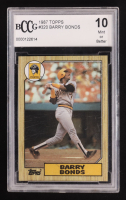 Barry Bonds 1987 Topps #320 RC (BCCG 10) at PristineAuction.com