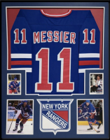 Mark Messier Custom Framed Jersey Display at PristineAuction.com