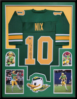 Bo Nix Signed Custom Framed Jersey Display (Beckett) at PristineAuction.com