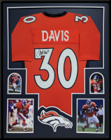 Terrell Davis Signed Custom Framed Jersey Display (JSA) at PristineAuction.com