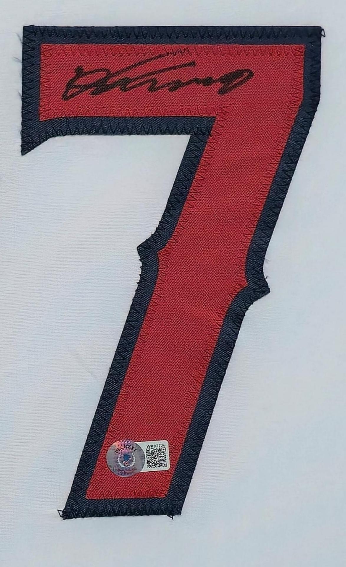 Vladimir Guerrero Signed Custom Framed Jersey Display (Beckett) at PristineAuction.com Vladimir Guerrero Signed Custom Framed Jersey Display (Beckett) at PristineAuction.com