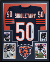 Mike Singletary Signed Custom Framed Jersey Display (Beckett) at PristineAuction.com