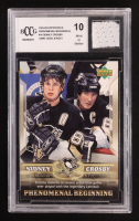 Sidney Crosby 2005-06 Upper Deck Phenomenal Beginnings Game-Used Jersey #14 RC (BCCG 10) at PristineAuction.com