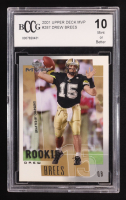 Drew Brees 2001 Upper Deck MVP #287 RC (BCCG 10) at PristineAuction.com