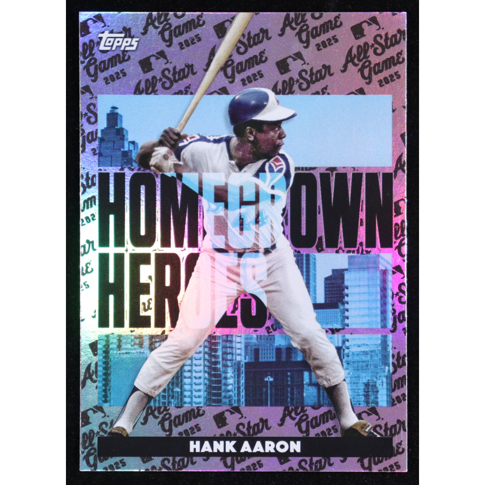 Hank Aaron 2025 Topps All-Star Game Homegrown Heroes #HH25 at PristineAuction.com