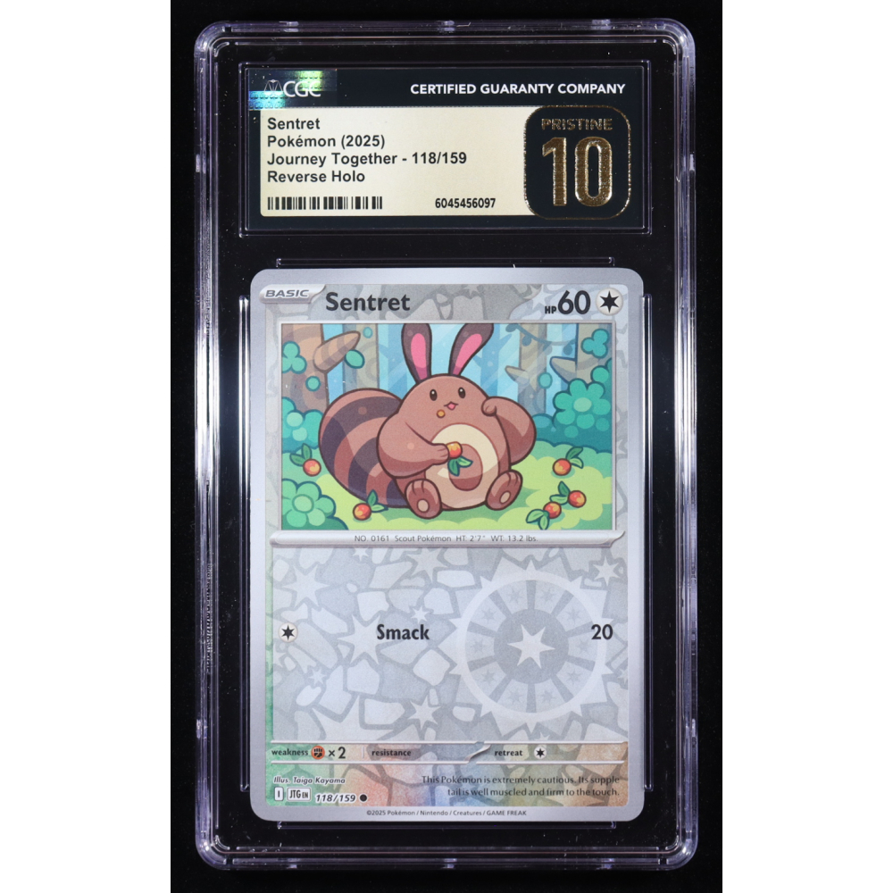 Sentret 2025 Pokemon TCG Scarlet & Violet Journey Together #118 REVERSE HOLO (CGC Pristine 10) at PristineAuction.com