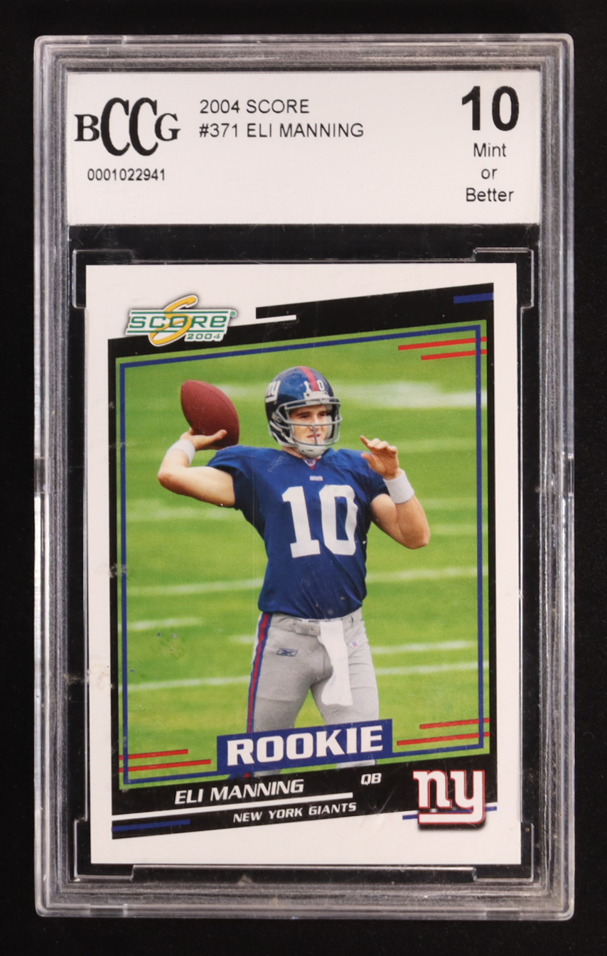Eli Manning 2004 Score #371 RC (BCCG 10) at PristineAuction.com Eli Manning 2004 Score #371 RC (BCCG 10) at PristineAuction.com