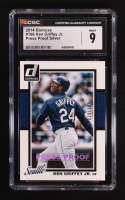 Ken Griffey Jr. 2014 Donruss Press Proofs Silver #196 #039/199 (CGC 9) at PristineAuction.com