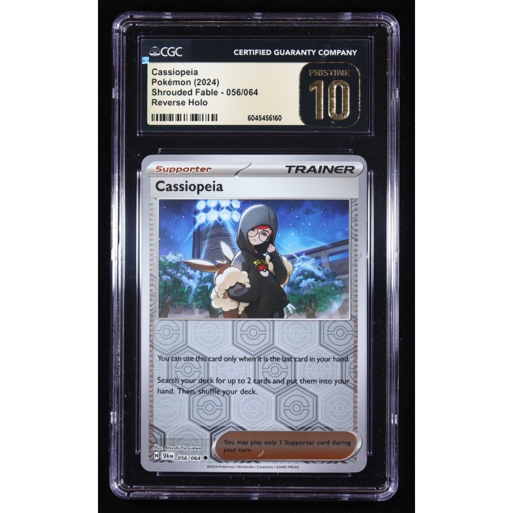Cassiopeia 2024 Pokemon TCG Scarlet & Violet Shrouded Fable #056 REVERSE HOLO (CGC Pristine 10) at PristineAuction.com