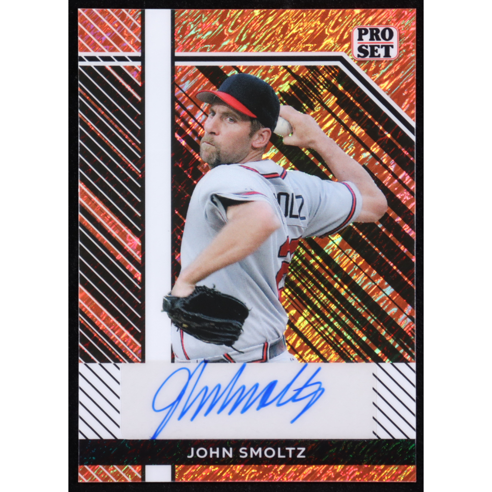 John Smoltz 2024 Leaf Collective Pro Set Autographs Shimmer Orange #PSAJS2 #4/8 at PristineAuction.com
