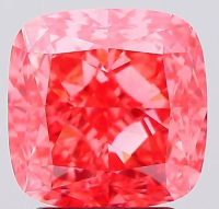2.90 Carats Lab Grown FANCY VIVID PINK Diamond Loose VS1 | $5,800 Estimated Retail Value (UGL & IGI Certs) | Cushion Brilliant Cut at PristineAuction.com