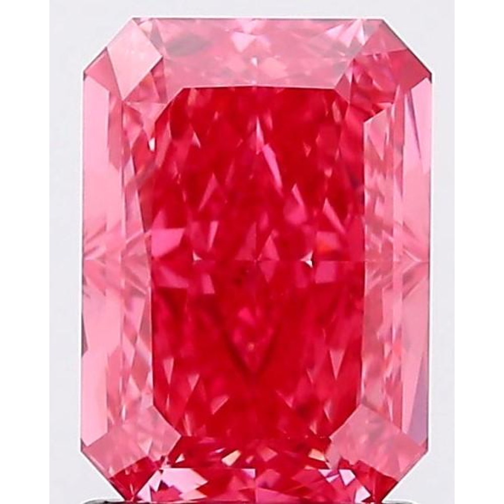 1.58 Carats Lab Grown FANCY VIVID PINK Diamond Loose VVS2 | $3,300 Estimated Retail Value (UGL & IGI Certs) | Radiant Cut at PristineAuction.com