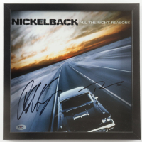 Chad Kroeger & Ryan Peake Signed Nickleback "All the Right Reasons" Custom Framed Album Flat (PSA) at PristineAuction.com