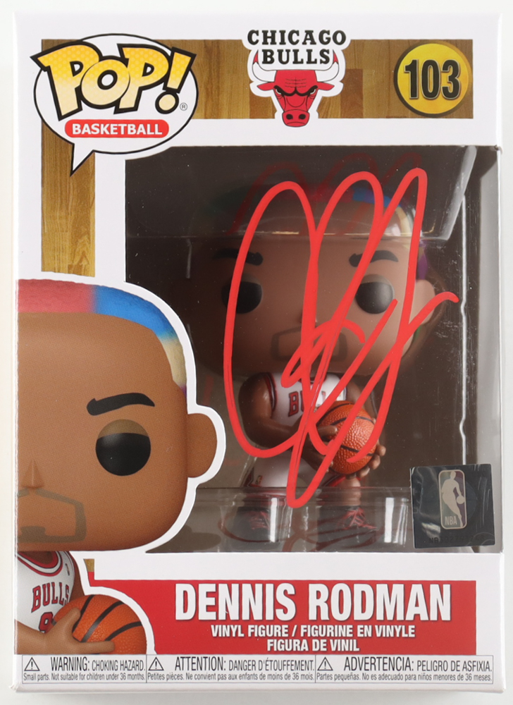 Dennis Rodman Signed Bulls #103 Funko Pop! Vinyl Figure (JSA) at PristineAuction.com Dennis Rodman Signed Bulls #103 Funko Pop! Vinyl Figure (JSA) at PristineAuction.com