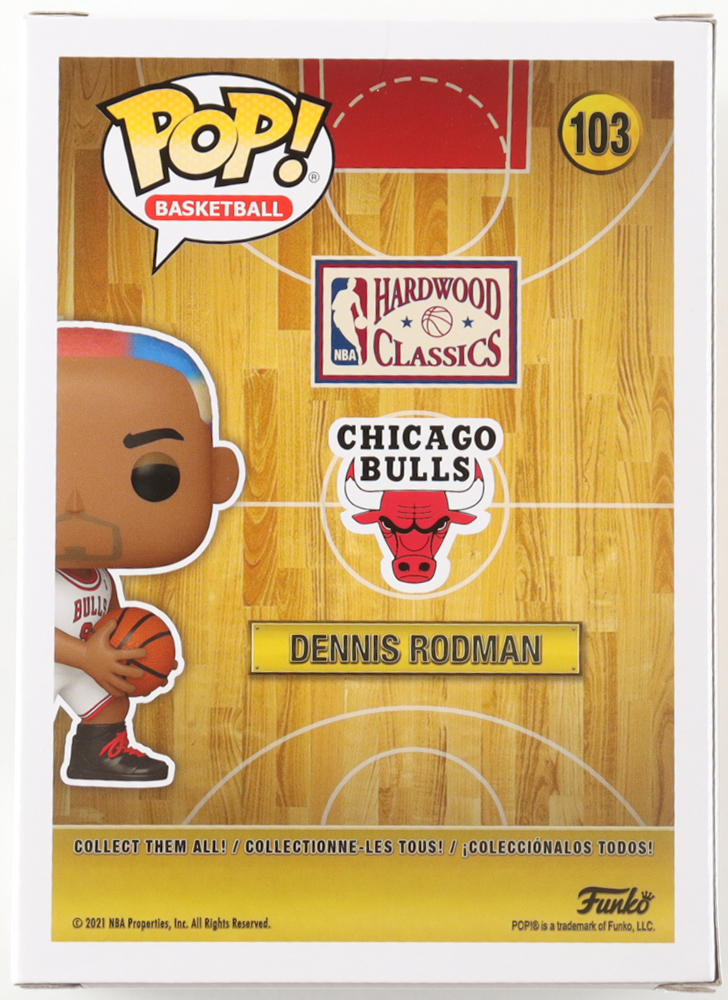 Dennis Rodman Signed Bulls #103 Funko Pop! Vinyl Figure (JSA) at PristineAuction.com Dennis Rodman Signed Bulls #103 Funko Pop! Vinyl Figure (JSA) at PristineAuction.com