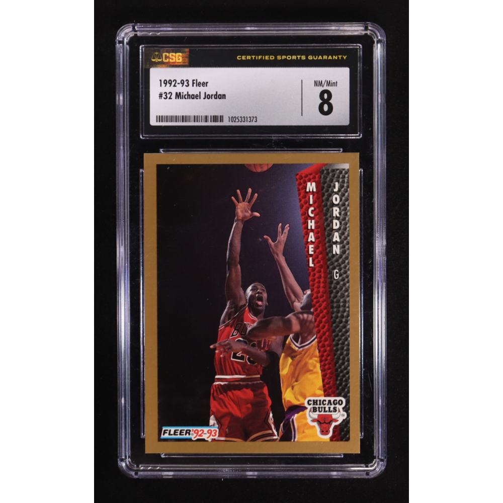 Michael Jordan 1992-93 Fleer #32 (CGC 8) at PristineAuction.com