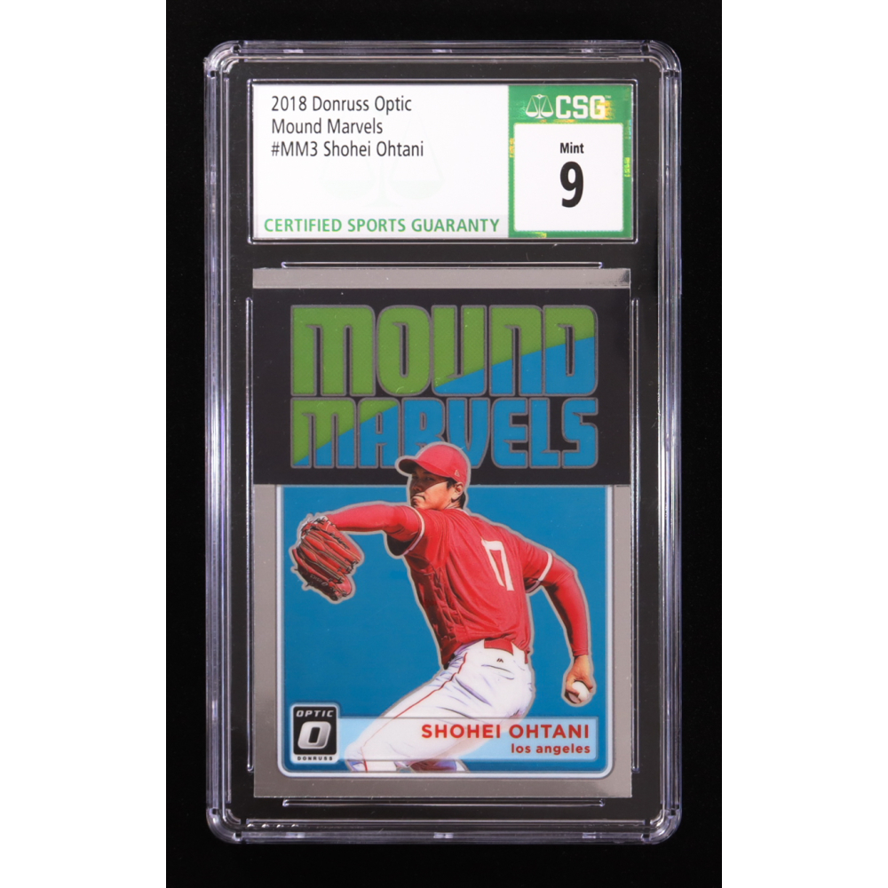 Shohei Ohtani 2018 Donruss Optic Mound Marvels #3 (CSG 9) at PristineAuction.com