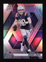 Drake Maye 2025 Panini Mosaic Silver #28 at PristineAuction.com