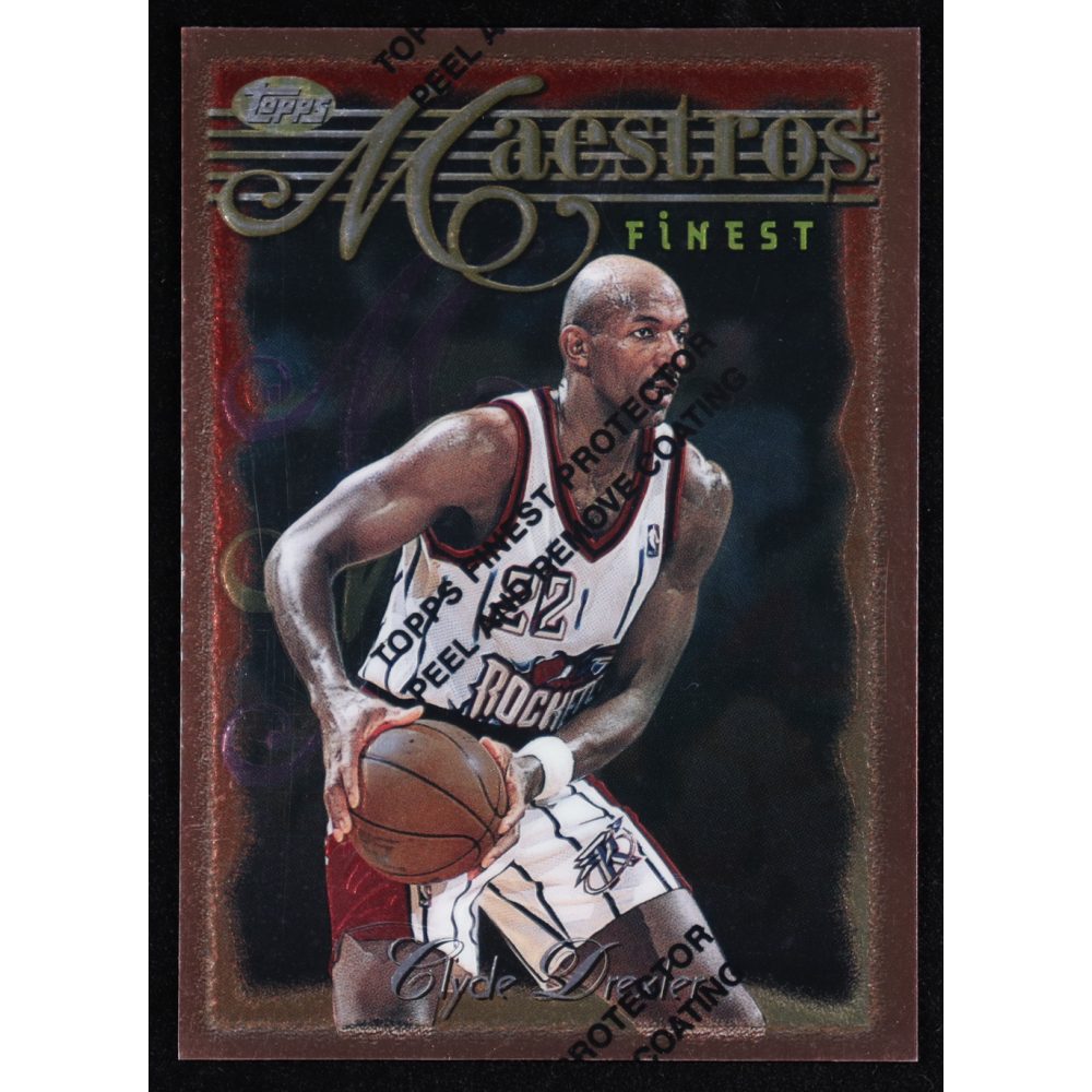 Clyde Drexler 1996-97 Finest #23 with Coating at PristineAuction.com