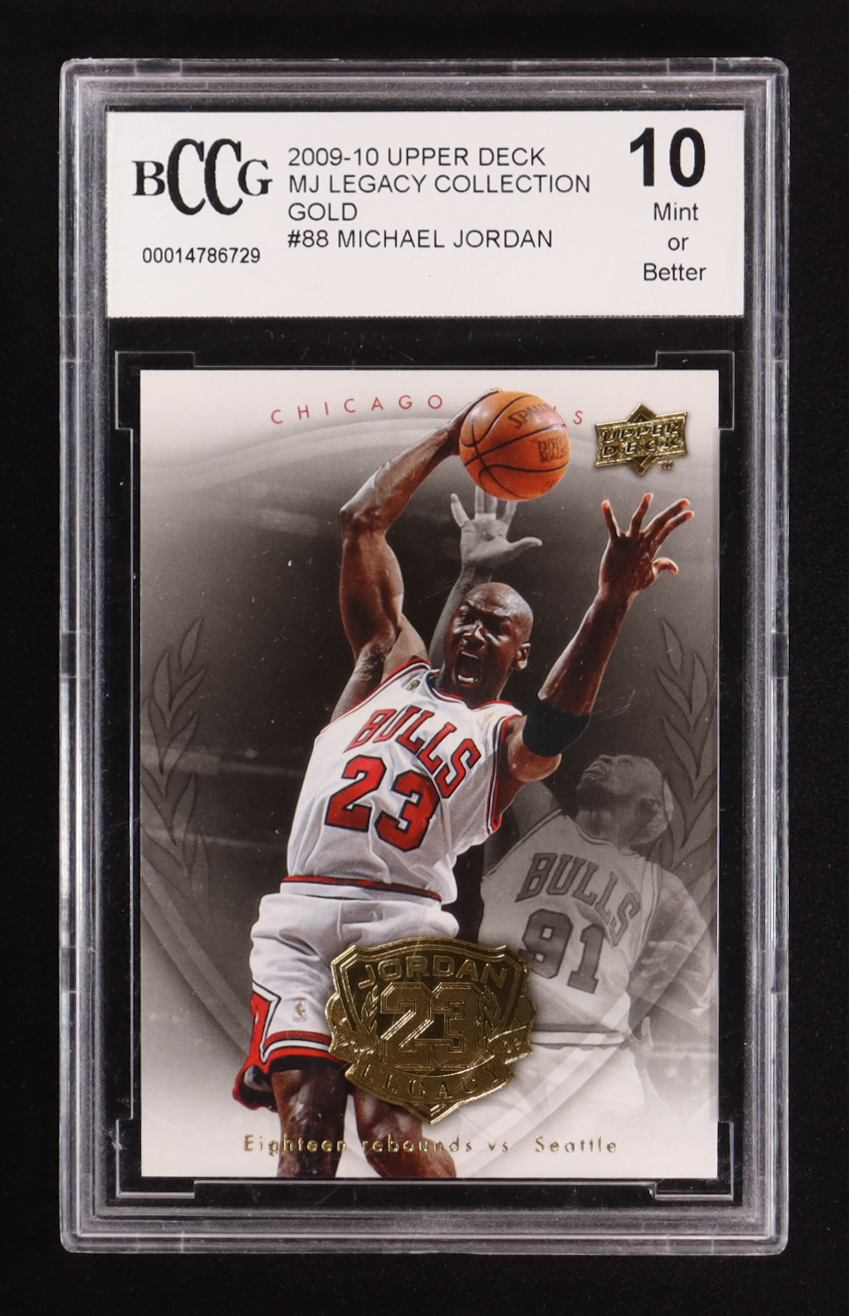 Michael Jordan 2009-10 Upper Deck Michael Jordan Legacy Collection Gold #88 (BCCG 10) at PristineAuction.com Michael Jordan 2009-10 Upper Deck Michael Jordan Legacy Collection Gold #88 (BCCG 10) at PristineAuction.com