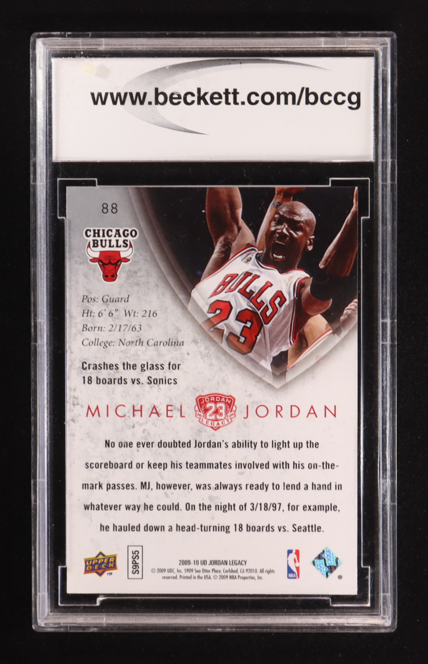 Michael Jordan 2009-10 Upper Deck Michael Jordan Legacy Collection Gold #88 (BCCG 10) at PristineAuction.com Michael Jordan 2009-10 Upper Deck Michael Jordan Legacy Collection Gold #88 (BCCG 10) at PristineAuction.com