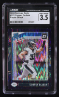 Cooper DeJean 2024 Panini Donruss Optic Purple Shock Rated Rookie #221 RC (CGC 3.5) at PristineAuction.com