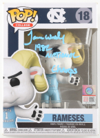 James Worthy Signed North Carolina Tar Heels #18 Rameses Funko Pop! Vinyl Figure Inscribed "1982 National Champs" (CX by Steiner) at PristineAuction.com