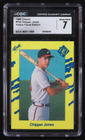 Chipper Jones 1990 Classic Yellow Travel Edition #T92 RC (CGC 7) at PristineAuction.com