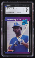 Ken Griffey Jr. 1989 Donruss Rated Rookie #33 RC (CGC 9) at PristineAuction.com