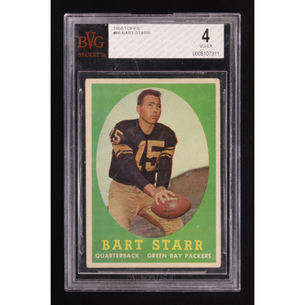Bart Starr 1958 Topps #66 (BVG 4) at PristineAuction.com