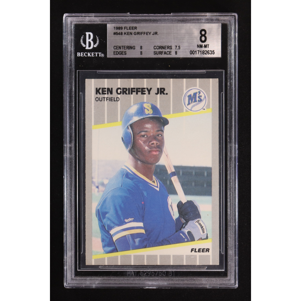 Ken Griffey Jr. 1989 Fleer #548 RC (BGS 8) at PristineAuction.com