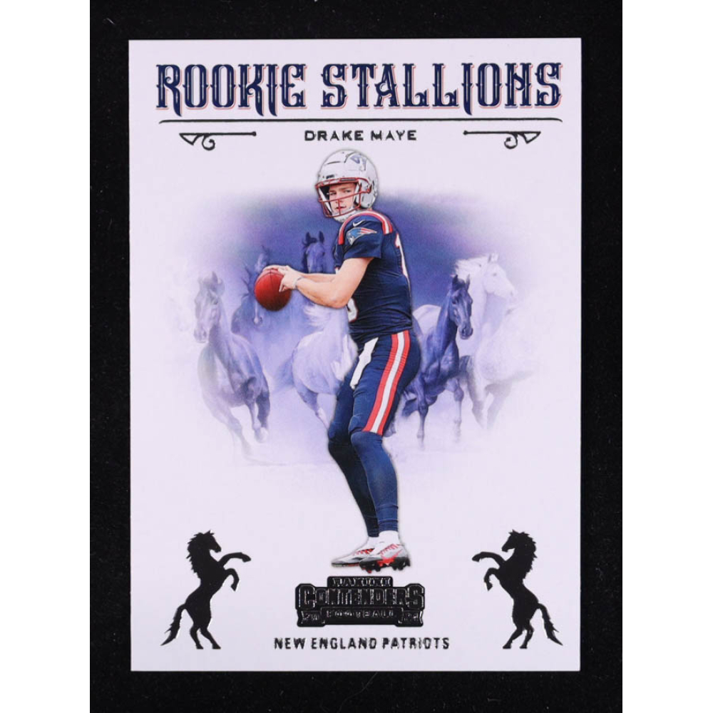 Drake Maye 2024 Panini Contenders Rookie Stallions #4 RC at PristineAuction.com