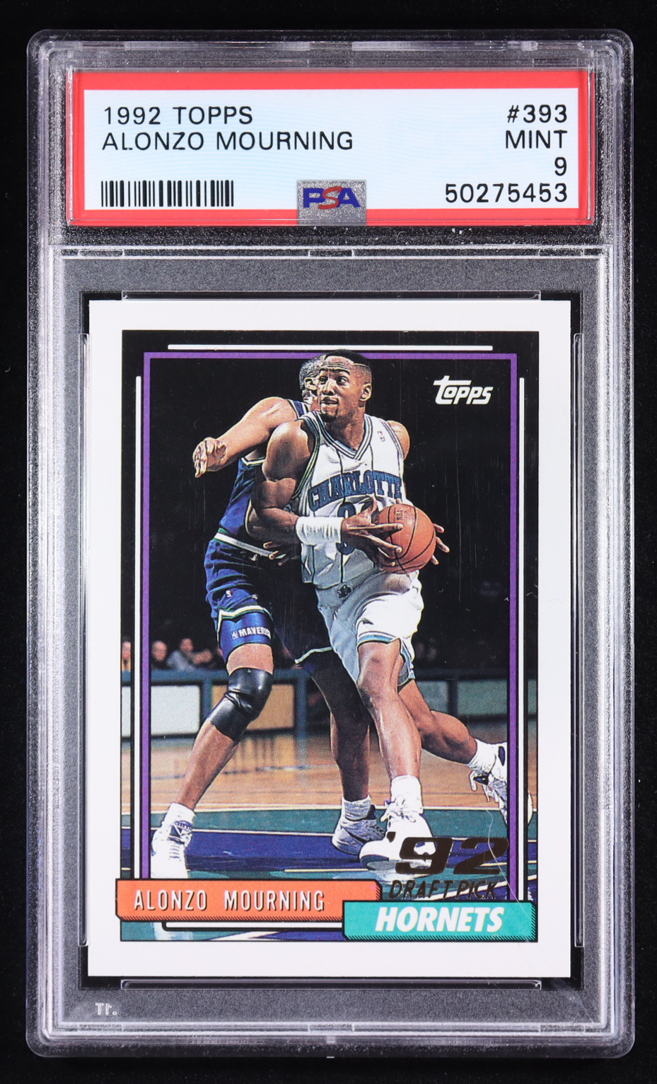 Alonzo Mourning 1992-93 Topps #393 RC (PSA 9) at PristineAuction.com Alonzo Mourning 1992-93 Topps #393 RC (PSA 9) at PristineAuction.com