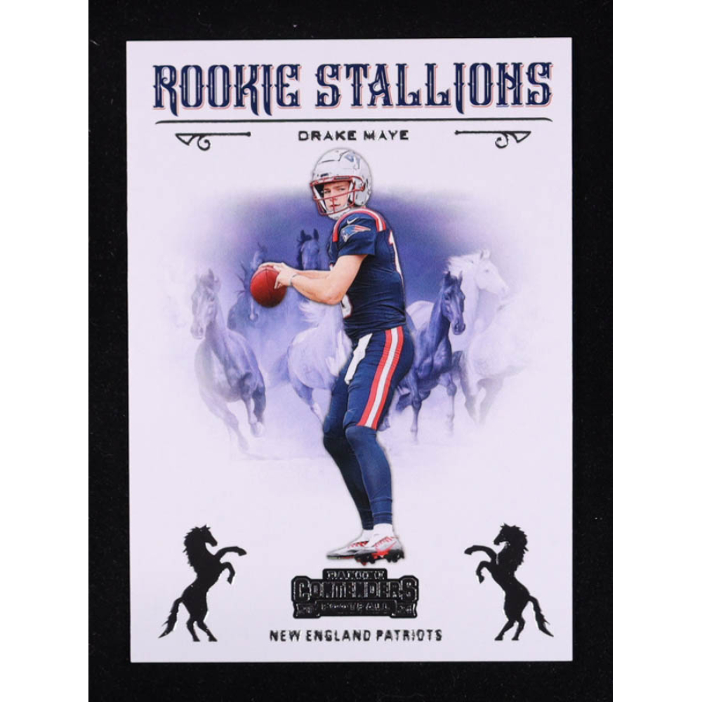 Drake Maye 2024 Panini Contenders Rookie Stallions #4 RC at PristineAuction.com
