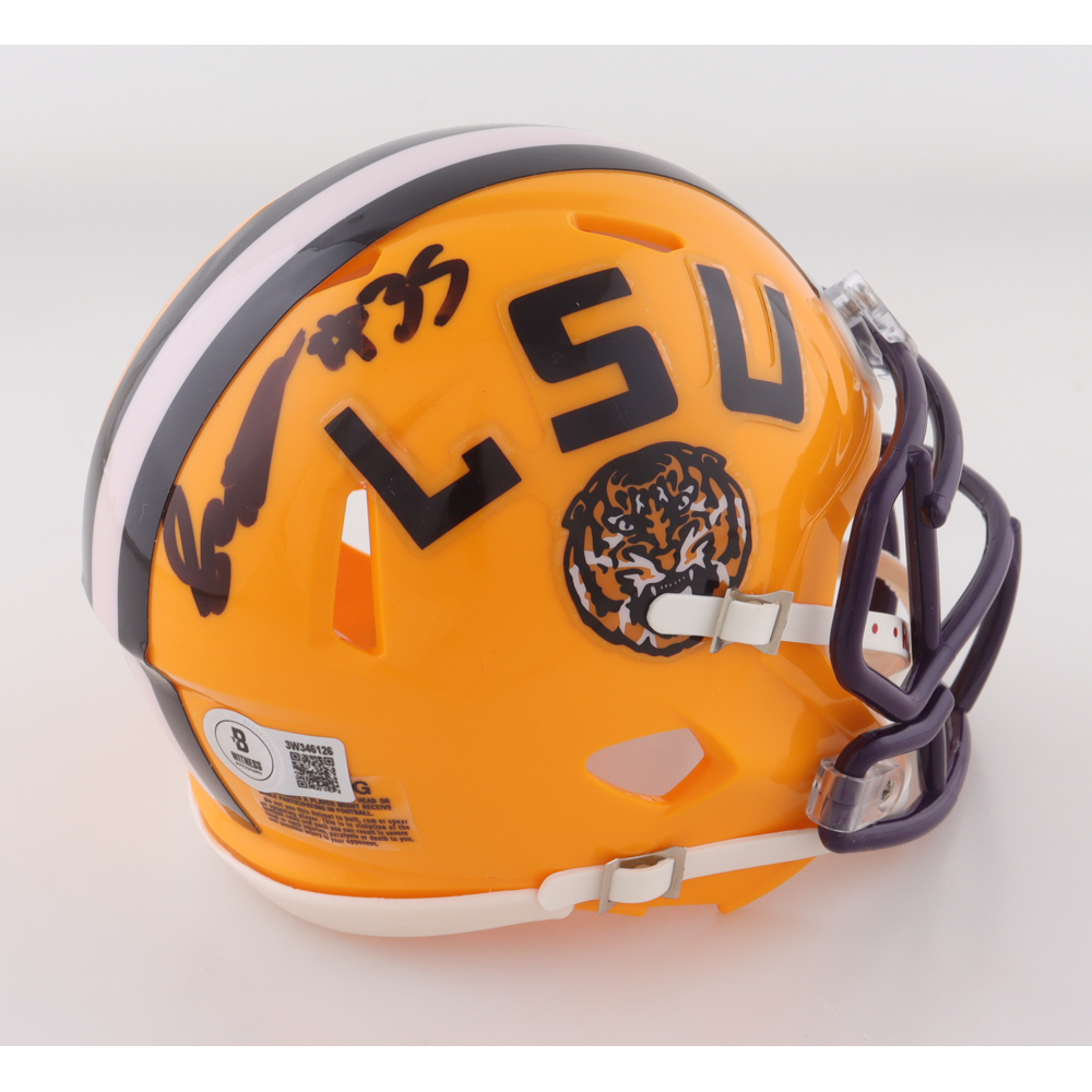 Sai'vion Jones Signed LSU Tigers Speed Mini Helmet (Beckett) at PristineAuction.com