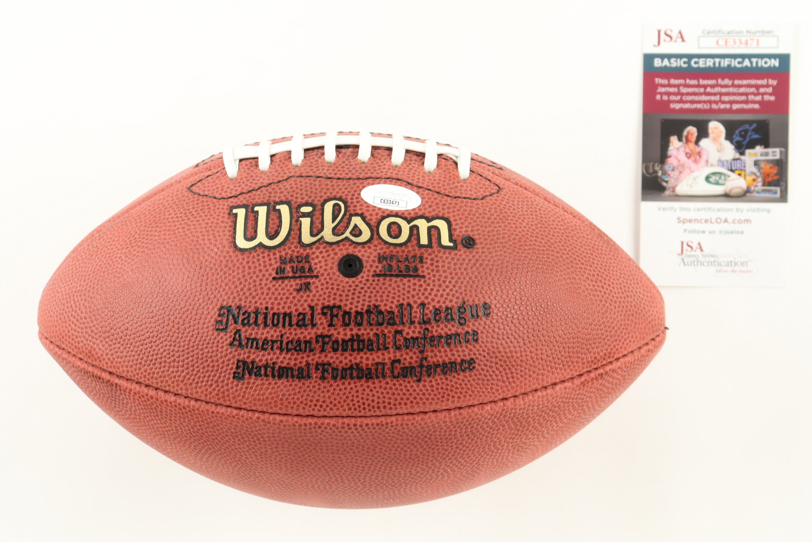 Jerry Rice Signed NFL 75th Anniversary Football (JSA) at PristineAuction.com Jerry Rice Signed NFL 75th Anniversary Football (JSA) at PristineAuction.com