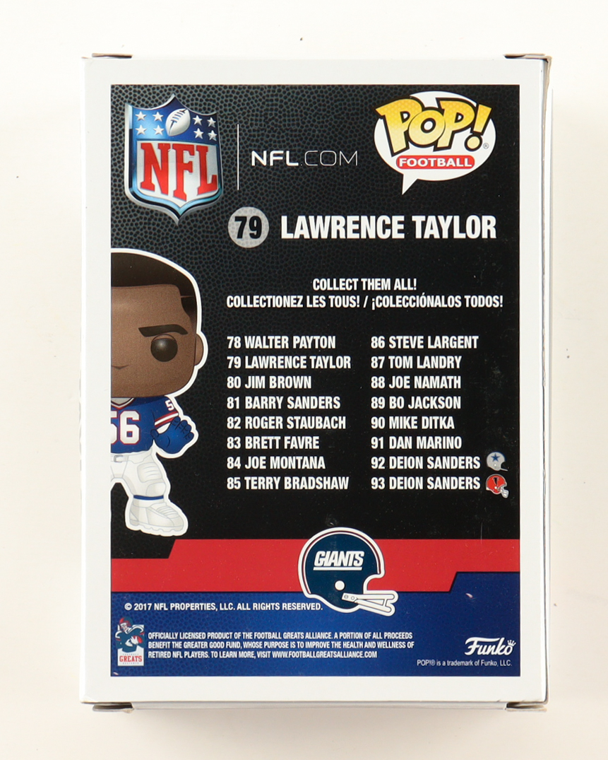 Lawrence Taylor Signed Giants #79 Funko Pop! Vinyl Figure (JSA) at PristineAuction.com Lawrence Taylor Signed Giants #79 Funko Pop! Vinyl Figure (JSA) at PristineAuction.com