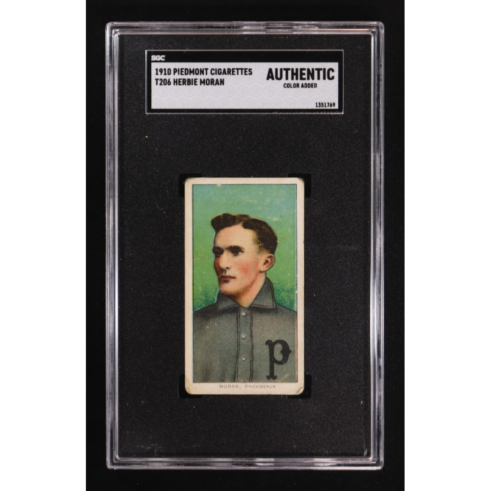 Herbie Moran 1909-11 T206 #344 ML (SGC Authentic) at PristineAuction.com
