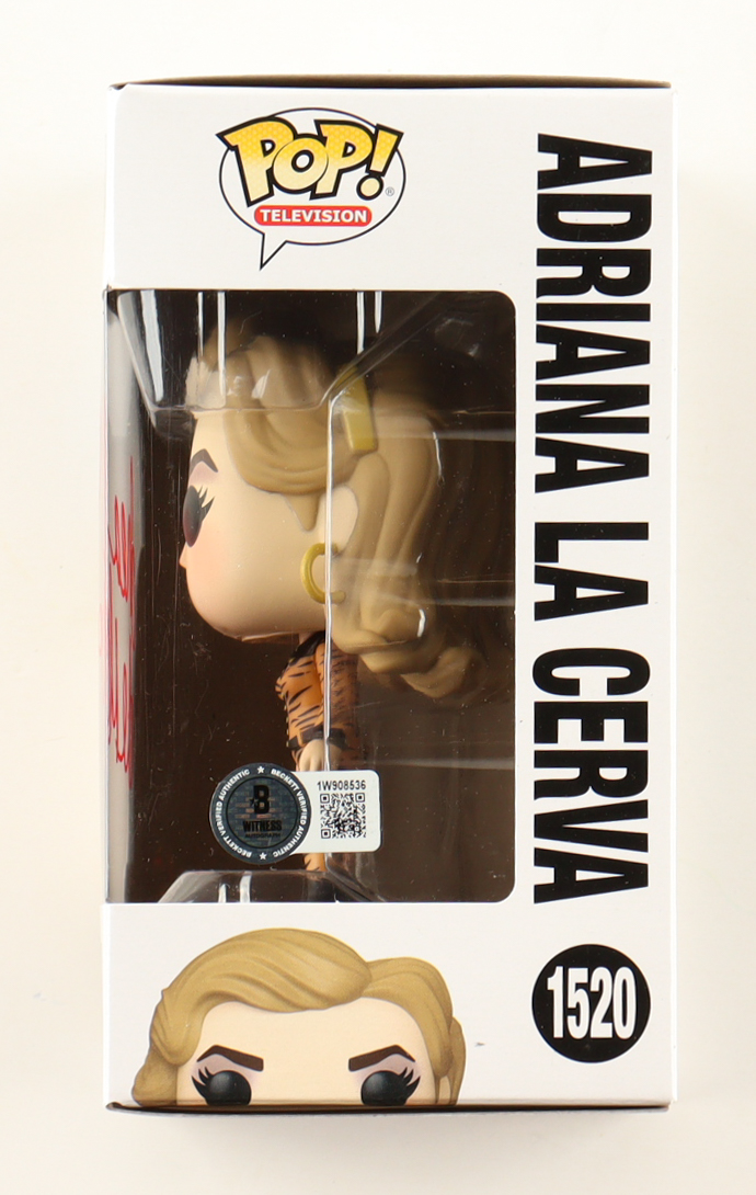 Drea de Matteo Signed "The Sopranos" #1520 Adriana La Cerva Funko Pop! Vinyl Figure (Beckett) at PristineAuction.com Drea de Matteo Signed "The Sopranos" #1520 Adriana La Cerva Funko Pop! Vinyl Figure (Beckett) at PristineAuction.com
