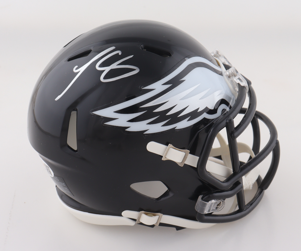 LeSean McCoy Signed Eagles Speed Mini Helmet (JSA) at PristineAuction.com LeSean McCoy Signed Eagles Speed Mini Helmet (JSA) at PristineAuction.com