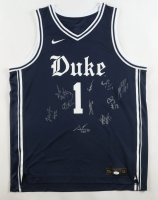 2025 - 2026 Duke Blue Devils Nike Authentic Jersey Team-Signed by (10) with Cameron Boozer, Isaiah Evans, Caleb Foster, Patrick Ngongba (JSA) at PristineAuction.com