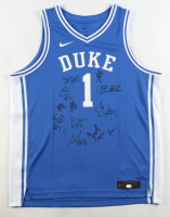 2025 - 2026 Duke Blue Devils Nike Authentic Jersey Team-Signed by (12) with Cameron Boozer, Isaiah Evans, Caleb Foster, Patrick Ngongba (JSA) at PristineAuction.com