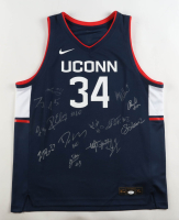 2025 - 2026 UConn Huskies Nike Authentic Jersey Team-Signed by (14) with Dan Hurley, Solo Ball, Alex Karaban, Braylon Mullins (JSA) at PristineAuction.com
